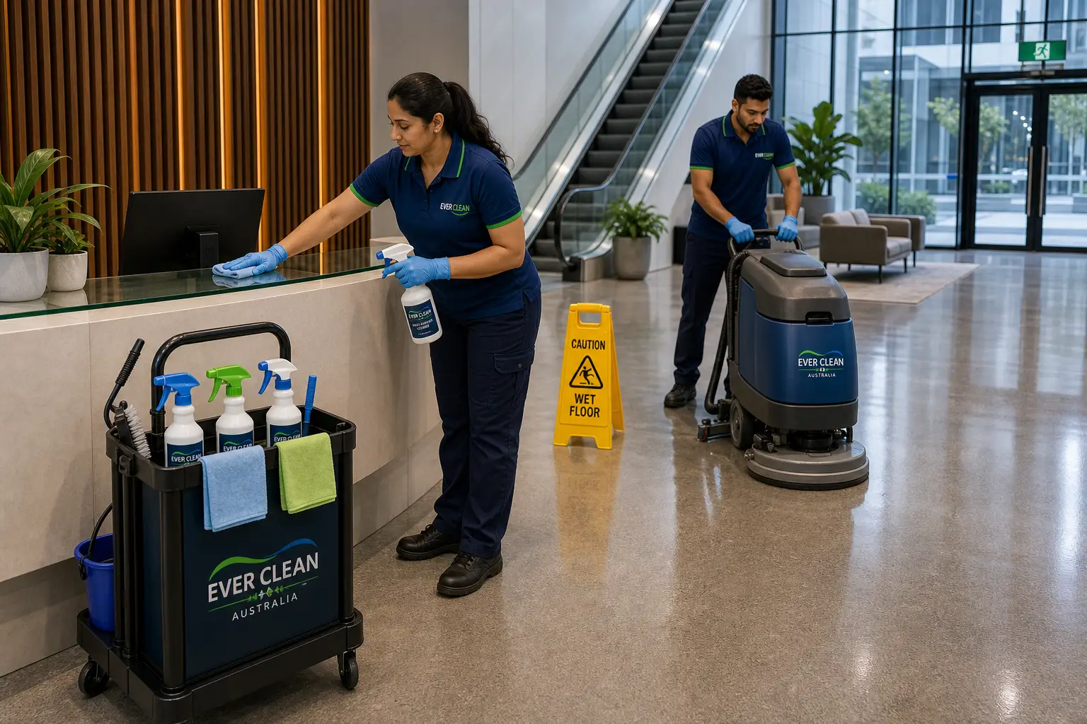 Commercial cleaning team Sydney