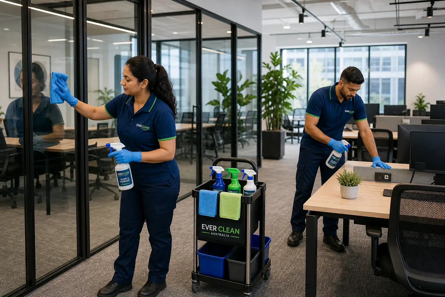 The Ever Clean Australia cleaning team in Sydney CBD